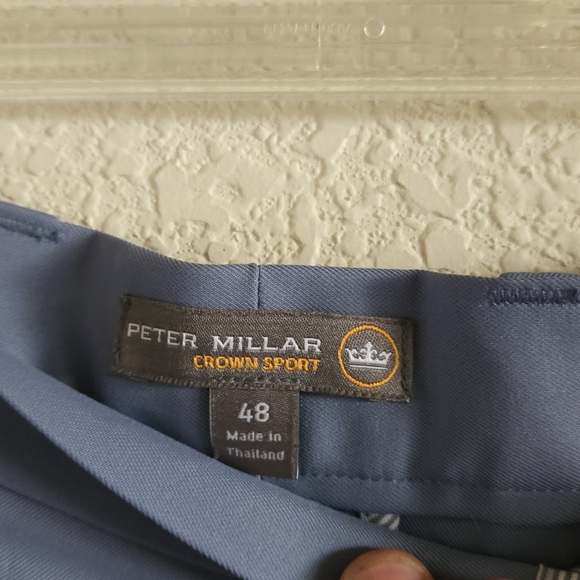 Peter Millar Grey Blue Crown Sport Shorts - Picture 5 of 8